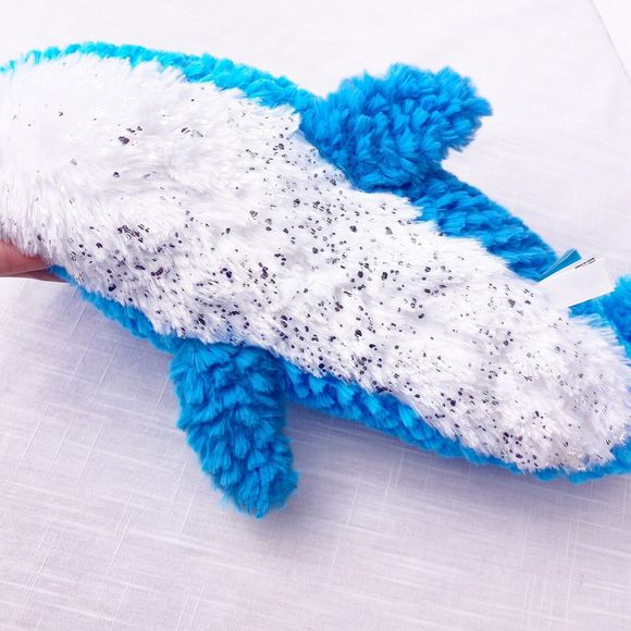 Manhattan Toy Co Under The Sea Winnie Whale Plush Stuffed Blue White 13" - Picture 4 of 10